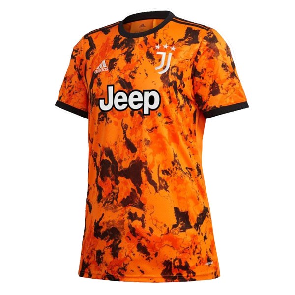 Trikot Juventus Ausweich Damen 2020-21 Orange Fussballtrikots Günstig